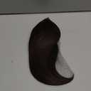 Lace Front Hair Toppers with Band for Women 5.5x4 Pre-cut Closed Lace Hairline Synthetic Straight Hair Wear and Go Glueless Toppers for Beginners Dark Chocolate