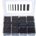 650 PCS Heat Shrink Tubing Kit, UL Approved Heat Shrink Tube Wire Wrap, 2:1 Ratio Electrical Cable Sleeve Assortment with Storage Case for Long Lasting Insulation Protection (8 Sizes, Black)