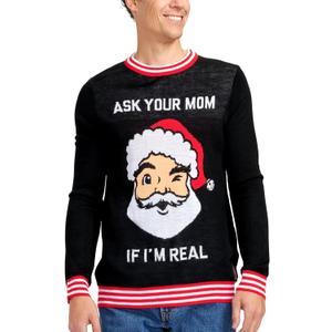 Tipsy Elves Men's Ugly Christmas Sweaters - Funny Christmas Sweaters for Men - Fun Holiday Pullovers (M)