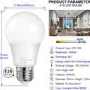 MAXvolador A19 LED Light Bulbs, 100 Watt Equivalent LED Bulbs, 5000K Daylight White, 1500LM, E26 Base, Non-Dimmable, 13W Bright Lightbulb, 12-Pack