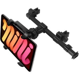  Car Headrest Phone Holder & Tablet Mount for Back Seat Adjustable 10" Cradle Compatible for iPad Pro Air Mini iPhone 13 Pro Max Mini 12 SE Galaxy S21 S20 Note 20 Tabs Kindle Fire HD - Black