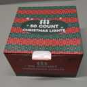 C9 LED Christmas Lights Outdoor,33 Feet 50 LED 8 Lighting Modes Waterproof Connectable Christmas String Lights for Outside Roofline Patio Home Xmas Decorations (Warm White)