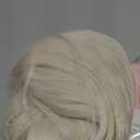 ELESTY 13 * 3.5 Synthetic Lace Front Wigs Long Wavy White Blonde Glueless Wig Side Part Heat Resistant Fiber Hair Daily Elsa Cosplay Wigs Drag Queen