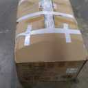 KEIKI 87" Chesterfield Velvet Button Tufted Sofa with High Density Foam Cushions, Modern 3-Seater Couch with Gold Strip Trim Decoration, Easy Assembly, for Apartment, Living Room, Office, Black (87"+Flared Arms)