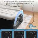 CHERIMOR Twin XL Air Mattress with Built-in Pump, 18" Raised Comfort, 80 Length, 48Hr Leak-Proof Test, Upgraded Honeycomb Pillar Design, Supports 500 lbs, 2-Min Inflation for Home, Guests & Camping