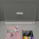 16" Led Drawing Board for Kids Rechargeable, Portable Doodle Glow LED Note Board with 7 Colors, Light Up Acrylic Dry Erase Lumi Board with Stand, Valentines Day Gifts Boys & Birthday Gifts(White)