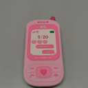 Mirror Case Compatible with iPhone 15Cute Kawaii 3D Cartoon Retro Phone Cover Fun Soft Rubber Shockproof Protector for Women Girls-Push and Pull Pink