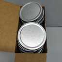 Chuangdi 30 Packs Mason Jar Lids Bulk Wide Regular Mouth Canning Lids Leak Proof Secure Mason Storage Solid Caps(Silver)