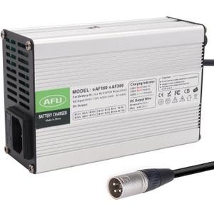 42V 6A Lithium Battery Charger for 10S 36V Lithium Battery Smart Battery Charger with 3pin XLR Plug