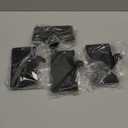 Christmas Stocking Holders for Mantle, Weighted Stocking Hangers, Christmas Stocking Hooks for Tables Window Fireplace Mantle Decoration(Black,4PCS)