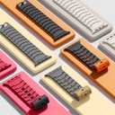 Bandletic Watchband Compatible with Apple Watch Ultra Band/Apple Watch Ultra 2 Band - Durable Silicone Magnetic Bands for iWatch Series 11 10 46mm, 9/8/7 45mm, SE3/6/5/4 44mm, 3/2/1 42mm, Black/Orange