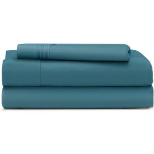 Cosy House Collection Everyday 1500 Series Bed Sheet Set - Ultra Soft & Cool Hotel Luxury Bedding - Deep Pocket - Wrinkle, Stain and Fade Resistant - 3 Piece Set (Twin, Deep Teal)