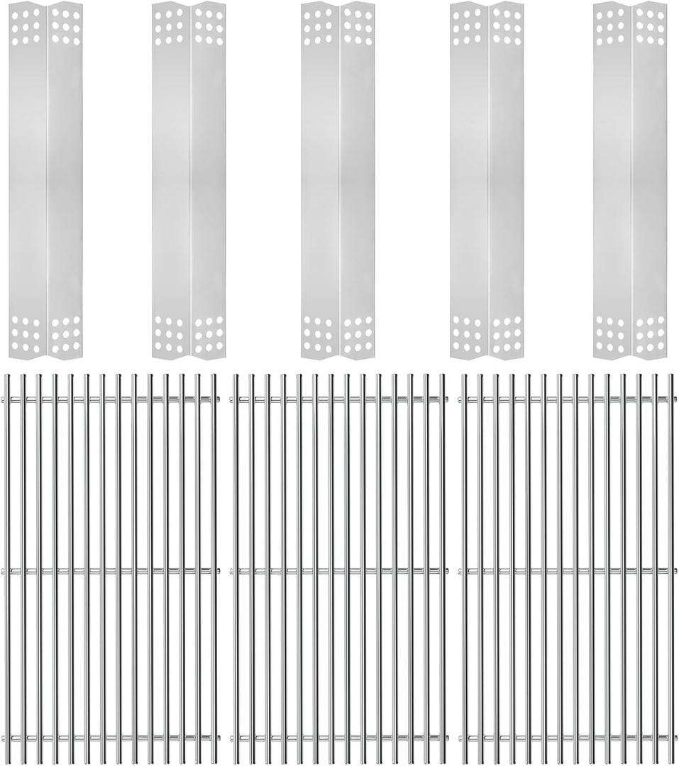 Grill Parts for Kitchen Aid Replacement Parts 720-0709C 720-0727 720-0826 720-0826E 750-0780 860-0003 870-0003, Nexgrill 720-0709B 720-0709C 860-0003 860-0003UK Stainless Steel Grates & Heat Plate Kit