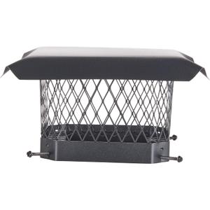 Shelter 9" x 9" Single Flue Bolt-On Chimney Cap, Fully Assembled, Galvanized Steel