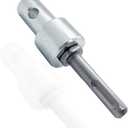 Ice Fishing Auger Drill Adapter - SDS Plus to 1/2" Thread Keyless Power Drill Chuck Adapter for Impact Driver Accessories, 1 Pcs