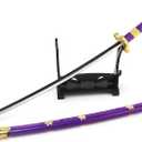 10'' Zoro Samurai Sword Anime Roronoa Shusui/Wado Ichimonji/Kitetsu/Yubashiri Sword Mini Metal Katana Collection Gift (Yama Enma)