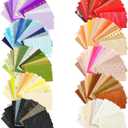 160 Sheets Textured Scrapbook Paper & Mesh Fabric Assorted Set | 10 Mixed Colors | Decorative Paper for Scrapbooking Journaling, Planners, Card Making, Decoupage | 4.72" x 3.14"