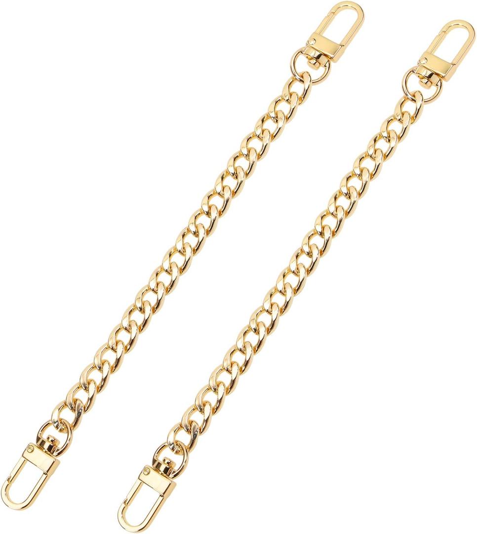 PENTA ANGEL Bag Strap Extender 2Pcs 7.9 Inch Short Purse Chain Strap Replacement for Shoulder Cross Body Bag Handbag Crafts