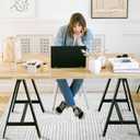 Office Chair Mat for Hardwood Floor, 48"x36" Easy Glide Computer Desk Mat Protector for Rolling Chair Under Desk Rug Nonslip Backing, Machine Wash (Modern)