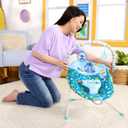Bright Starts Disney Stitch Ohana Paradise Vibrating Baby Bouncer, Soothing Vibrations Infant Seat with 2 Sensory Toys, 0-6 Months
