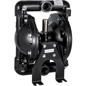 VEVOR Air-Operated Double Diaphragm Pump 1 inch Inlet Outlet Aluminum 35 GPM Max 120PSI for Industrial Use, QBY4-25LF46-1inch-35 (24 GPM AL Alloy PTFE)