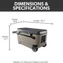 Igloo Maxcold Glide 110Qt Wheeled Cooler | Insulated Hard Shell Ice Chest
