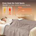 Bedsure Electric Blanket Full Size - Soft Flannel Heated Blanket, Fast Heating with 10 Time Settings & 6 Heat Settings, Warm Gift for Grandma (72x84 inches, Taupe)