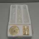 NUPTIO Hurricane Candle Holder for Centerpiece: Set of 6 Tall Candle Stick Holder with Ribbed Glass Cover - Bulk Fluted Taper Candlestick Decor for Living Room Thanksgiving Christmas