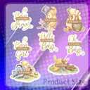 16PCS Classic Winnie Centerpieces - Baby Shower Decorations, Table Toppers on Sticks, Cutouts for Winnie Birthday Party Supplies