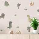 Dinosaur Wall Decals - Easy-to-Apply & Removable Wall Stickers: Transform Your Toddlers Bedroom with Durable, Vibrant Peel-and-Stick Wall Decor  Stickers for Kids