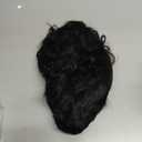 Chic Elegent Pixixe Cut Curly Wigs for Black Women Short Layered Pixie Cut Human Hair Wigs With Bangs Natural Black Color Summer No Glue Short Curly Human Hair Wig (Black Curl)
