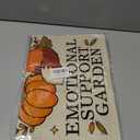 Welcome to My Emotional Support Garden Flag, Cute Fox Fall Pumpkin Yard Decor, Kindness Community Welcome Yard Home Holiday Farmhouse Outdoor Decor, Thanksgiving Flag Gifts for Fox Lovers