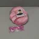 Light Pink Bob Wig with Heart Sunglasses - Heat-Resistant, Synthetic Fiber, Adjustable and Natural Looking