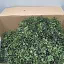 INSPRING 27'' Artificial Boxwood Topiary Trees Outdoor Fake Bushes Plants UV Resistant Evergreen Shrubs with Metal Ground Spike for Porch Patio Garden, 2 Pack