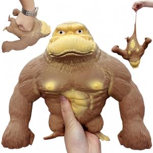 Squeeze Toy, Squishy Monkey Toy,Stretchy Glue-Sand Filled Rubber Gorilla,Elastic Stretchable, Autism,Decompression Toy for Adults and Children Animal for,Gift for Christmas, (Extra Large Edition)