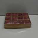 3.15INCH Burgundy Velvet Ornaments for Christmas Tree, 12PCS Glitter Flocked Christmas Ornaments Decorations Balls Set Decor