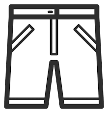 blue and green shorts Size not Specified