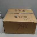 SLAWA Outdoor Post Caps Lights Modern Square Fence Pillar Lamps Waterproof Lawn Column Cap Lamp Courtyard Stainless Steel Housing Light Deck Post Light Fixture with Pier Mount Yard Pedestal Light (40cm)