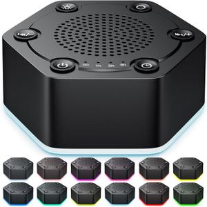 High Fidelity White Noise Sound Machines with 30 Unique Non-Looping Soothing Sounds 12 Colors Night Light 4 Timers 10-Level Brightness 32-Level Volume and Memory Function