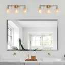 24x40 Inch Bathroom Mirror Frameless Beveled Edge Rectangle Wall Mirror Explosion Proof and Shatterproof Bathroom Vanity Mirror Wall Mounted Hang Firmly (Horizontal or Vertical)