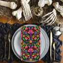 Horaldaily 100 Dia de Muertos Disposable Paper Decorative Guest Napkins, Halloween Day of The Dead Mexico Skulls Hand Towel for Party Lunch Dinner Kitchen Bathroom