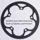 PROWHEEL Bike Chainring Guard,130MM BCD 42T Aluminum Alloy Chain Ring Protector Cover for Chainring Sprockets MTB,E-Bike,Road Bike,City Bike,Folding Bike