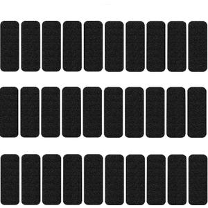 FINGUOLA 30 Pack Ceiling Fan Filters for Blades, Activated Coconut Carbon Fan Filter for Ceiling Fan, Easy-Stick Universal Air Filter for Common Household Contaminants, 10"D x 3.5"W x 0.2"H