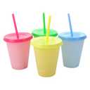 Color Changing Reusable Cup Set - 4-Piece 15 oz