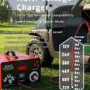 Multi-Voltage Battery Charger 12V 24V 36V 48V 60V 72V for LiFePO4, Lithium Batteries, High Voltage Pulse Desulfator for Lead-Acid, for Car, Golf Cart, RV, Marine, Boat