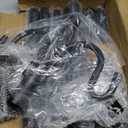 String Light Poles, 10FT Patio Light Poles for String Lights Metal Post Pole with Hooks to Hang Outdoor String Lights, Plant Baskets, Bird Feeder