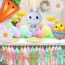 5 x Easter Balloon Arch Garland Kit, 137Pcs Pastel Balloon Arch with Carrot Rabbit Foil Balloons for Easter Party Decorations Girls Birthday Baby Shower Party Decorations