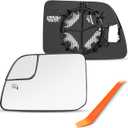 Driver Side Mirror Compatible with Lincoln MKX 2011 2012 2013 2014 2015, Ford Edge 2011-2014 - Left Side Mirrors replacement Glass with Backing Plate, Power Heated
