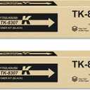 TK-8307 Black High Yield Toner Cartridge 1T02LK0US0 Compatible TK8307 TK-8307 Toner Replacement for Kyocera TK-8307K Toner for Mita Taskalfa 3050ci 3550ci 3051ci 3551ci Printer (2 Pack/25,000 Pages)