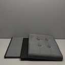 ALASDO Storage Ottoman Footrest Stool Small Ottoman with Storage Foldable Ottomans Foot Rest Footstool Bench for Living Room 17x13x13inches Grey